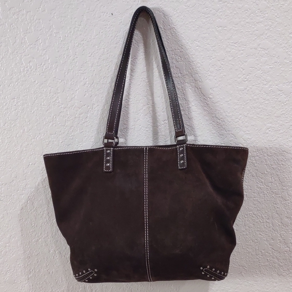 MICHAEL KORS Brown Studded Tote Bag - Picture 6 of 17